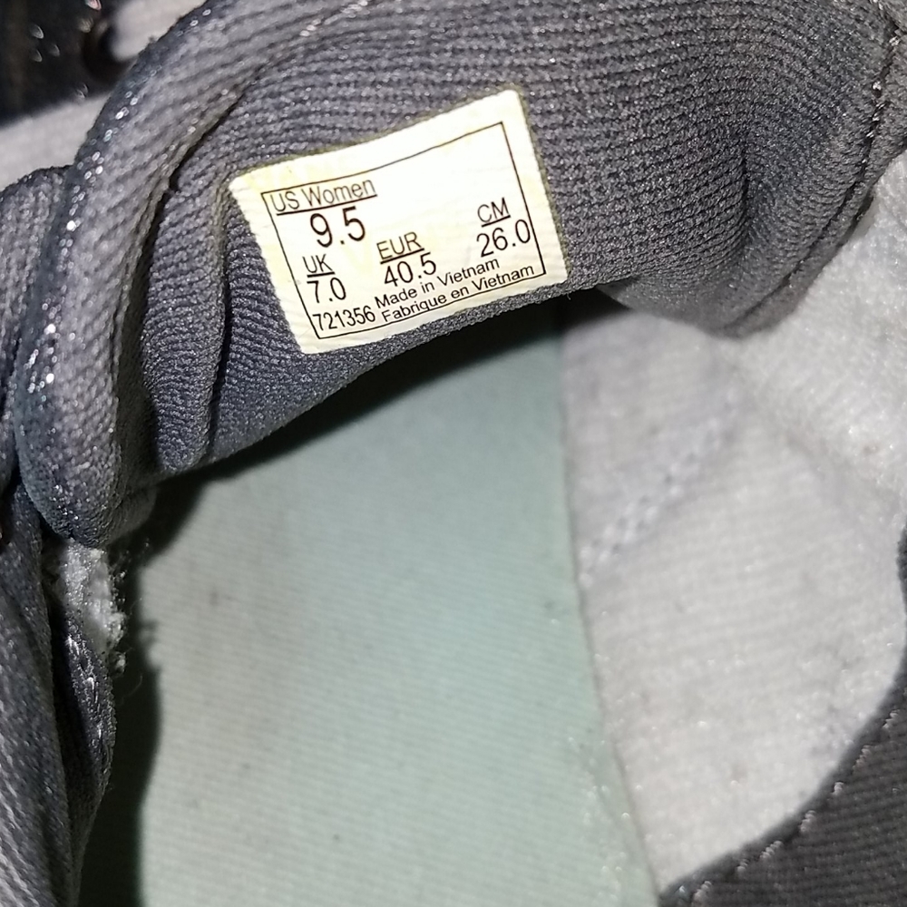 Vans Gunmetal size 9.5 sparkle - Picture 6 of 6